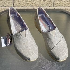Bobs from Sketchers - Taupe Wedgepadrille Slip-on Shoe